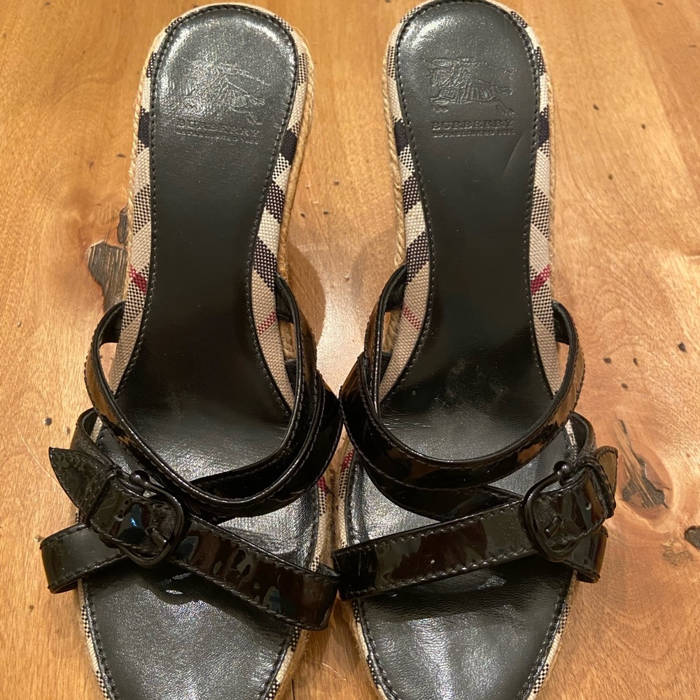 Burberry black  wedges size 39 made in Italy